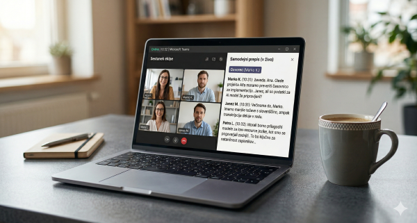 Transkripcija sestankov z AI - S